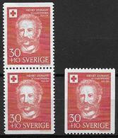 Suède 1959 N°439/439b Neufs** MNH Croix Rouge Henri Dunant - Ungebraucht