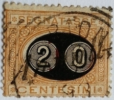 Italie Italy Italia 1890 Taxe Postage Due Tasse Yvert T23 O Used - Portomarken