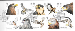 GB - 2019  Birds Of Prey (10)   -  FDC Or  USED  "ON PIECE" - SEE NOTES And Scans - Gebruikt