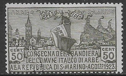 San Marino 1923 Bandiera Arbe Sa N.88 US - Oblitérés