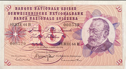 Switzerland 10 Franken, P-45p (5.1.1970) - Extremely Fine - Sign. 45 - Suiza