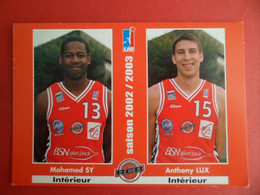 CPSM 2004 Sport Handball - REIMS Champagne Basket - Saison 2002-2003 Anthony LUX - Mohamed SY - Basket-ball