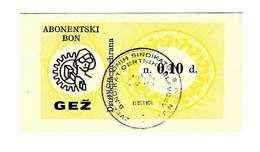 *slovenia Jesenice Freedom Inion Mail Bon  0,10 Dinara   Sl01  Unc - Slovenië