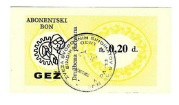 *slovenia Jesenice Freedom Inion Mail Bon  0,20 Dinara   Sl2  Unc - Slovenia