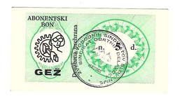 *slovenia Jesenice Freedom Inion Mail Bon  5 Dinara   Sl4  Unc - Slovenië