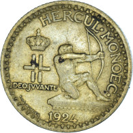 Monnaie, Monaco, Franc, 1924 - 1922-1949 Louis II