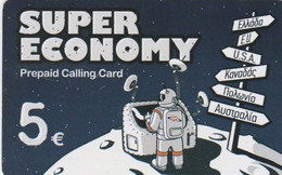 Greece, GR-PRE-BPS-0006D, SUPER ECONOMY, Space, Astronaut, 2 Scans. - Grèce