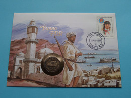 Yemen > 1981 ( See / Voir (2) Photo / Scans ) Münz-Brief With Stamp ! - Jemen