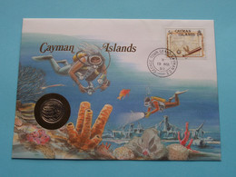 Cayman Islands > 1987 ( See / Voir (2) Photo / Scans ) Münz-Brief With Stamp ! - Cayman Islands