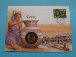 Benin > 1972 ( See / Voir (2) Photo / Scans ) Münz-Brief With Stamp ! - Benín