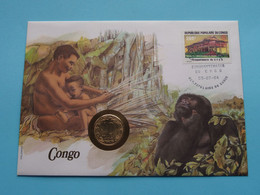 L'Afrique Centrale - Congo > 1983 ( See / Voir (2) Photo / Scans ) Münz-Brief With Stamp ! - Botswana