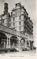 LLANDUDNO GRAND HOTEL SHOWING THE OLD PAVILION OLD R/P POSTCARD WALES - Denbighshire