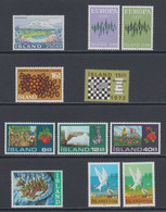 1972 ** Islande (sans Charn., MNH, Postfrish) Complete Yv 413/23  Mi 460/70  FA 497/507  (11v) - Años Completos