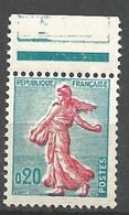 SEMEUSE DE PIEL N° 1233 Variétée Semeuse Décalée NEUF** LUXE SANS CHARNIERE  / MNH - Unused Stamps