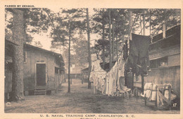 ETATS-UNIS - CAROLINE Du SUD - CHARLESTON - U.S. Naval Training Camp - Clothea Line - Militaires - Charleston