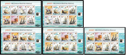 Jersey - 2000 - SHIPS, BOATS, MARITIME HERITAGE - 5.Mini S/Sheet ** MNH - Unused Stamps