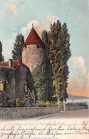 LE CHATEAU DE TOUR DE PEILZ - POSTED 1903 ~ A 119 YEAR OLD VINTAGE UNDIVIDED BACK POSTCARD #223290 - La Tour-de-Peilz