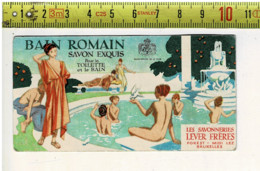 KL 3657 BAIN ROMAIN SAVON EXQUIS - LES SAVONNERIES LEVER FRERES BRUXELLES CALENDRIER 1933 - Advertising