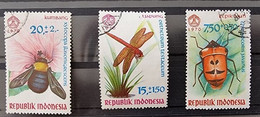 INDONESIE Insectes, Insecte Abeille, Bee, Abejas, Yvert N° 607/09 Oblitéré, Used - Abeilles