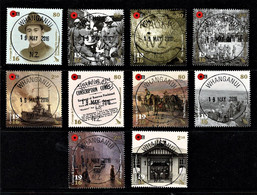 New Zealand 2016 Courage & Commitment - World War I   Set Of 10 Used - Oblitérés