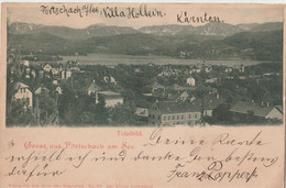 Postkarte  Portschach Am See  (Autriche)   Panorama Vers Le Lac 1899  Précurseur - Pörtschach