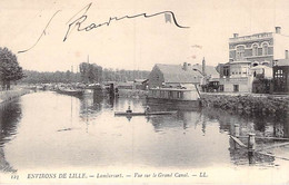 CPA 59 NORD LAMBERSART VUE SUR LE GRAND CANAL 123   DOS DIVISE ECRIT 1904 - Lambersart