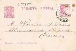 46772. Entero Postal VIVERO (Lugo) 1934. Republica - 1931-....