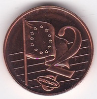 Slovénie 2 Cents 2007. Specimen. Essai Probe - Privatentwürfe