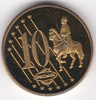 Slovénie 10 Cents 2007. Specimen. Essai Probe - Essais Privés / Non-officiels