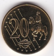 Slovénie 20 Cents 2007. Specimen. Essai Probe - Essais Privés / Non-officiels