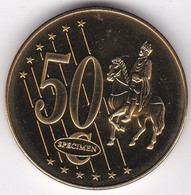 Slovénie 50 Cents 2007. Specimen. Essai Probe - Privéproeven