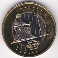 Slovénie 1 Euro 2007. Specimen. Essai Probe - Pruebas Privadas