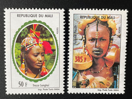 Mali 2004 Mi. 2609 II 2610II Tresse Songhoï Femme Peulh Fulbefrau 2 Val. - Mali (1959-...)
