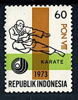 INDONESIE,arts Martiaux, Karaté,  Yvert N° 660  1 Valeur Neuve Emise En 1973 - Unclassified