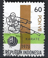 INDONESIE,arts Martiaux, Karaté,  Yvert N° 660  1 Valeur Oblitérée - Ohne Zuordnung