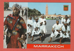 CP AFRIQUE MAROC MARRAKECH 18 Multi Vues 6 Av Mohammed V 6 Groupe Gnaoua - Marrakech