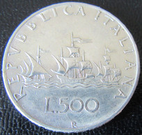 Italie / Italia - Monnaie 500 Lire 1965 R - Argent / Silver - 500 Lire