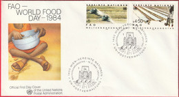 FDC - Enveloppe Nations Unies - Wien (13-3-84) - FAO - World Food Day - Briefe U. Dokumente