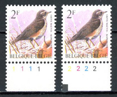 BE  2653  XX   ---- Oiseau Buzin : Grive Mauvis   --  N° De Planche 1 Et 2 - 1991-2000