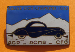 Médaille émaillée - Automobile - Rallye Lyon - Chamonix - ACR - ACMB - CFC - Professionals / Firms