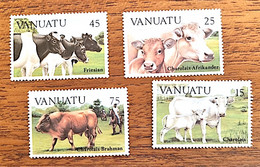 VANUATU Vaches, Boeufs Mammiferes, Yvert N°595/98 ** MNH - Vaches