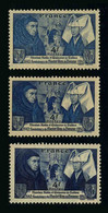 FRANCE - YT 583 ** - BEAUNE - 3 TEINTES DIFFERENTES - 3 TIMBRES NEUFS ** - Unused Stamps