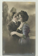 INNAMORATI, BACIO - FOTOGRAFICA   1912  VIAGGIATA FP - Fotografie