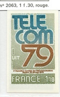 FRANCE NON DENTELE LUXE NEUF SANS CHARNIERE 2055 TELECOM - 1971-1980