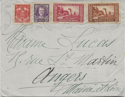 MONACO - LETTRE AFFRANCHIE N° 116-119-120- 157 -  ANNEE 1933 - Poststempel