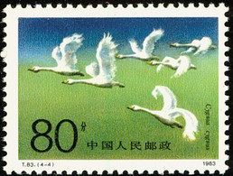 MDB-BK4-603 MINT ¤ CHINA 1983 4w In Serie ¤ OISEAUX - BIRDS - PAJAROS - VOGELS - VÖGEL - - Geese