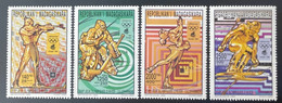 Madagascar Madagaskar 1994 Mi. 1696-1699 AA Silver Overprint Olympic Games Winter Lillehammer Jeux Olympiques Hiver Ski - Inverno1994: Lillehammer