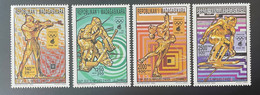 Madagascar Madagaskar 1994 Mi. 1696-1699 BA Gold Overprint Olympic Games Winter Lillehammer Jeux Olympiques Hiver Ski - Invierno 1994: Lillehammer