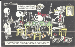 HUMOUR NOIR . PARTIE DE BRIDGE DANS L' AU DELA . JEAN DE PREISSAC - Preissac