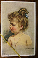 AK CPA Illustrateur Schwarz Alfred Klein Dorrit Mädchenportrait Kind Enfant - Other & Unclassified